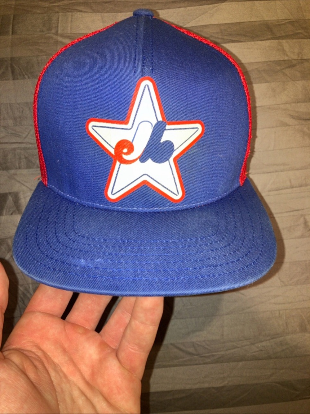 Montreal Expos American Needle Blue and Red Star Logo Snapback Hat ‘82 All Star